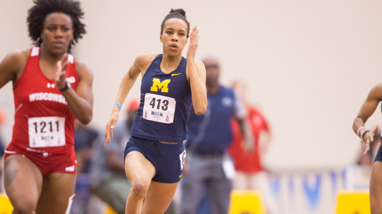 2/24/17  400M Prelims Big Ten Champs, school record